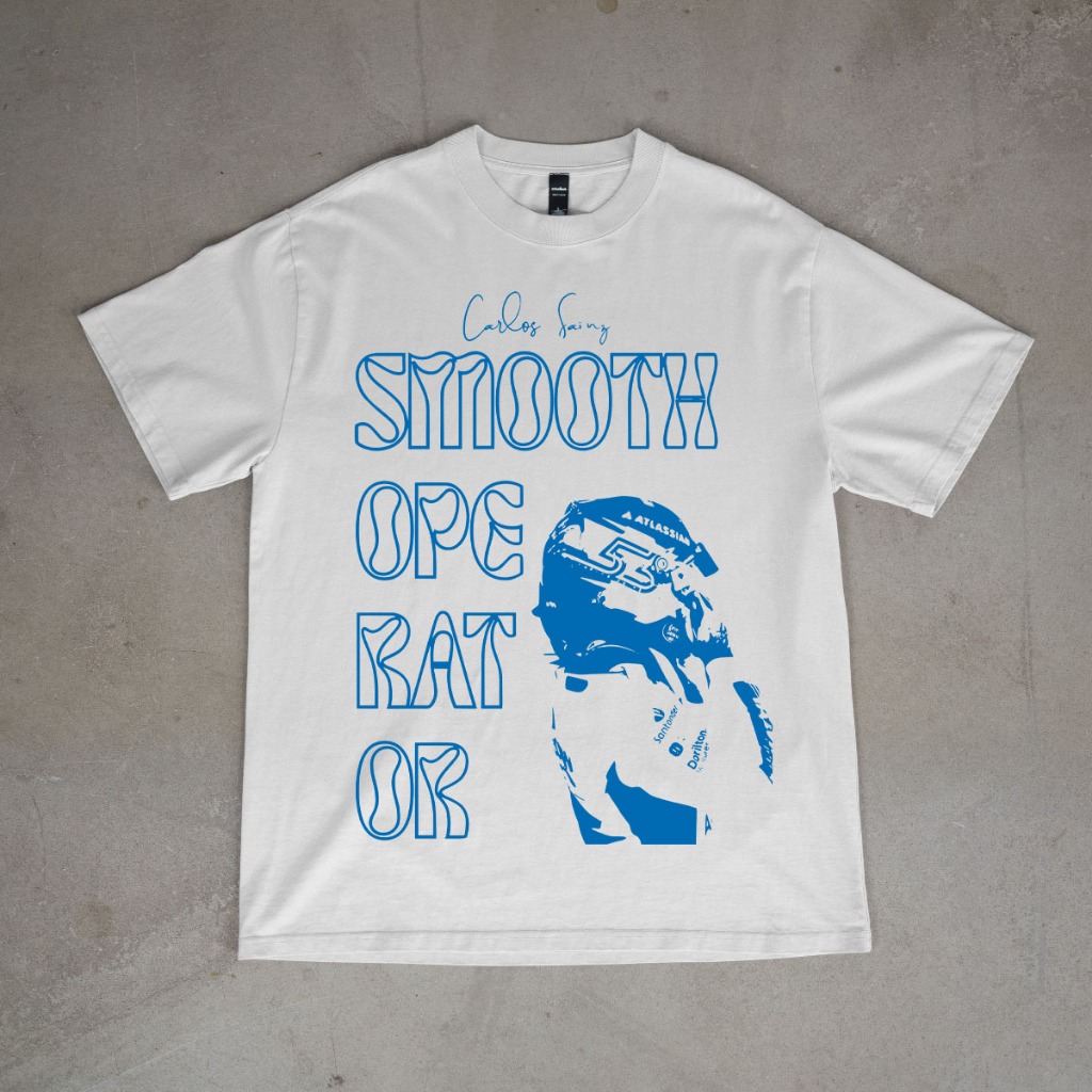 Camiseta Smooth Ope Rat or - Carlos Sainz 100% Algodão Unissex