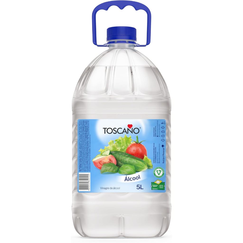 Vinagre de Álcool Toscano Branco Galão 5 L em Oferta na Shopee