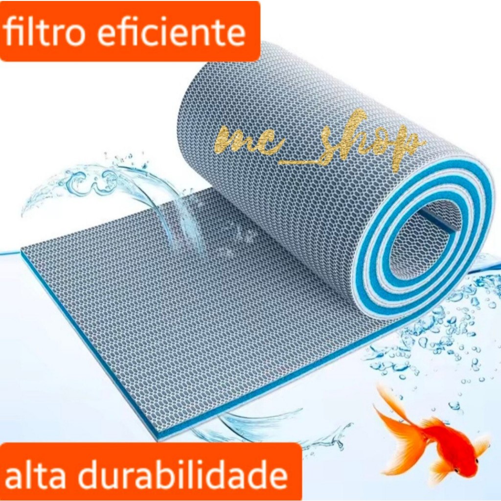 Esponja de Algodão 8 Camadas para Aquário – Filtragem Eficiente e Durável em Oferta na Shopee