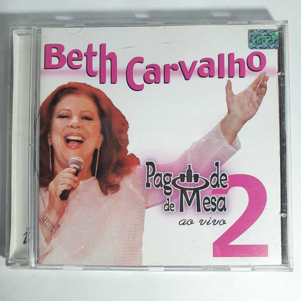 CD Beth Carvalho – Pagode de Mesa 2 – Ao Vivo – Samba / Pagode – Original - Música Brasileira