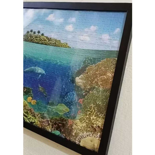 Moldura 36,5x49,5 com Acrilico Quebra Cabeça 500 pecas 49,5x 36,5 em Oferta na Shopee