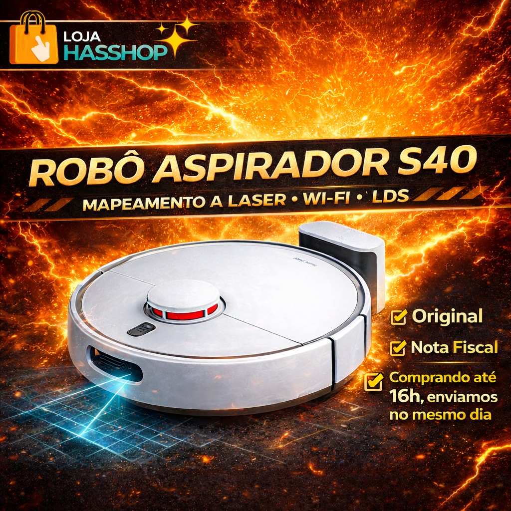 Lançamento Robô Aspirador Xiaomi S40 3 Em 1 Alexa Amazon