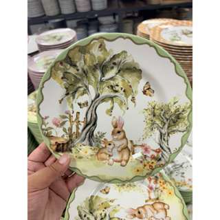 🎀🐰Prato de Sobremesa Páscoa no Bosque🐰🎀 Cêramica Alleanza * Mesa de Páscoa Decorada (unitário) 19cm em Oferta na Shopee