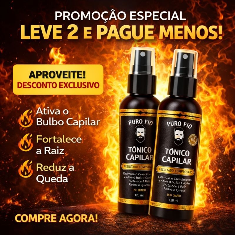 Kit Tônico Capilar antiqueda 1 a 5 unidades 120ml Crescimento Cabelo Barba Sobrancelha envio imediato
