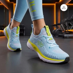 Tênis Feminino Vili All Journey Esportivo Caminhada Azul Claro