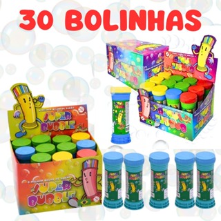 Bolha de Sabão 30 unidades Lembrancinha Brinquedo Bolhinha De Sabão em Oferta na Shopee