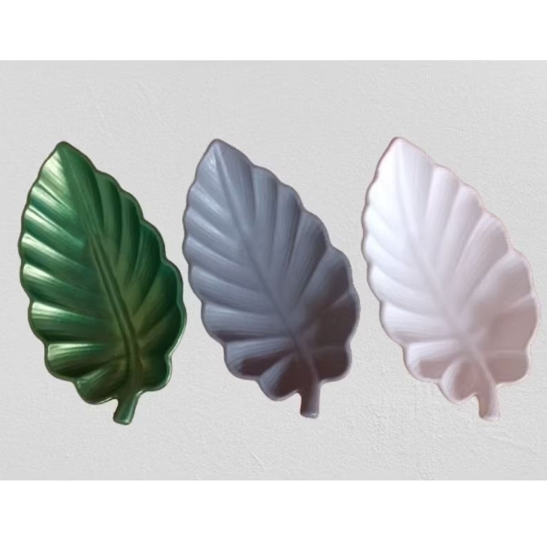 Aparador Folha Decorativa Bandeja Porta Jóias em concreto em Oferta na Shopee