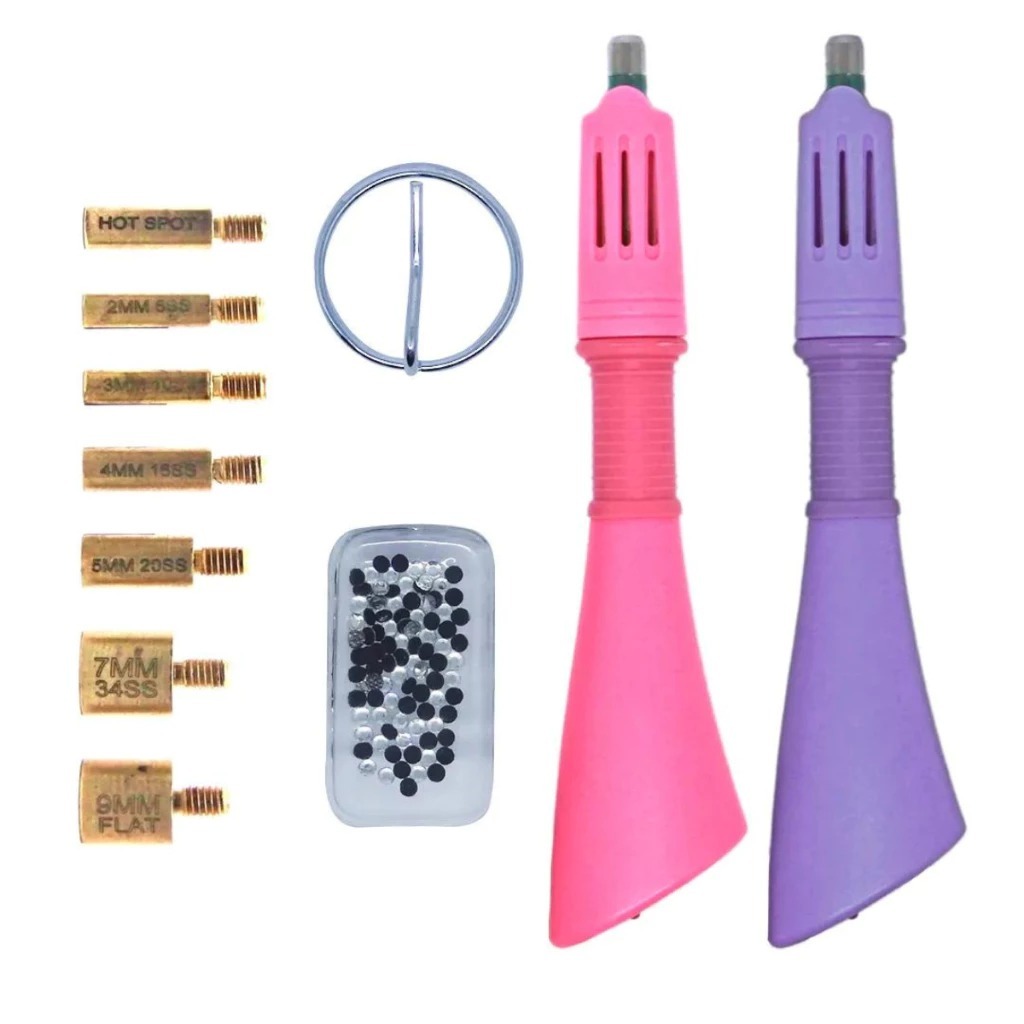 Caneta Aplicadora Strass HOTFIX 7 pontas Bivolt - Westpress em Oferta na Shopee