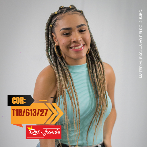 Cabelo Ser Mulher Super Jumbo Degradê 3 cores 399g Cor T1B/613/27 Cabelos Longos Com Volume e Estilo