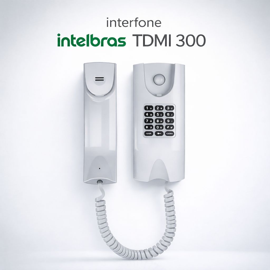 Interfone intelbras TDMI 300 - Branco -  Terminal dedicado para centrais de comunicação condominial