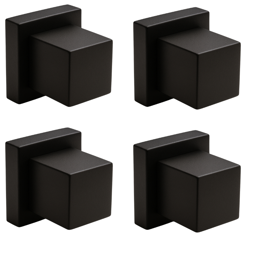 Kit Acabamentos Quadrado De Luxo Para Registro Pressão Gaveta Deca Acabamento Preto em Oferta na Shopee