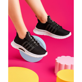 Tênis Esportivo Feminino Leve Confortável Academia Caminhada Casual Antiderrapante em Oferta na Shopee