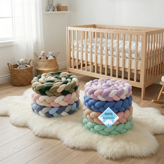 Lançamento Trança Avulsa Lepetit Berço Americano, Mini Berço, Mini Cama Algodão Menina Menino em Oferta na Shopee