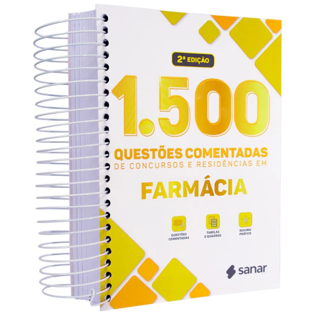 1500 Questões Farmácia Comentadas De Concursos E Residências Para Estudantes e Profissionais Top NOVA Edição