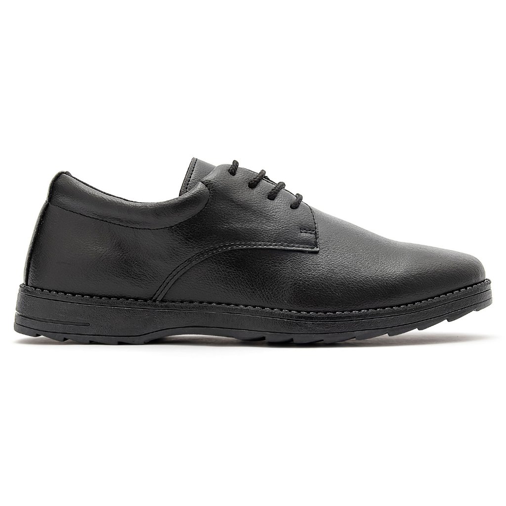 Sapato Masculino Casual Derby Calçado Oxford Social Amarrar Confortavel Solado Borracha Antiderrapante Dia Dia