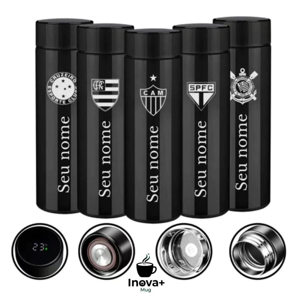 Garrafa Térmica Digital 500ml Personalizada com Nome em Oferta na Shopee