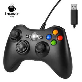 Controle Xbox 360 Com Fio Para Video Game e PC/ Fat E Pc Joystick Jogo Gamepad em Oferta na Shopee