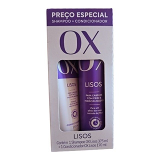 Kit Ox Lisos Shampoo 375 ml + Condicionador 170 ml. em Oferta na Shopee