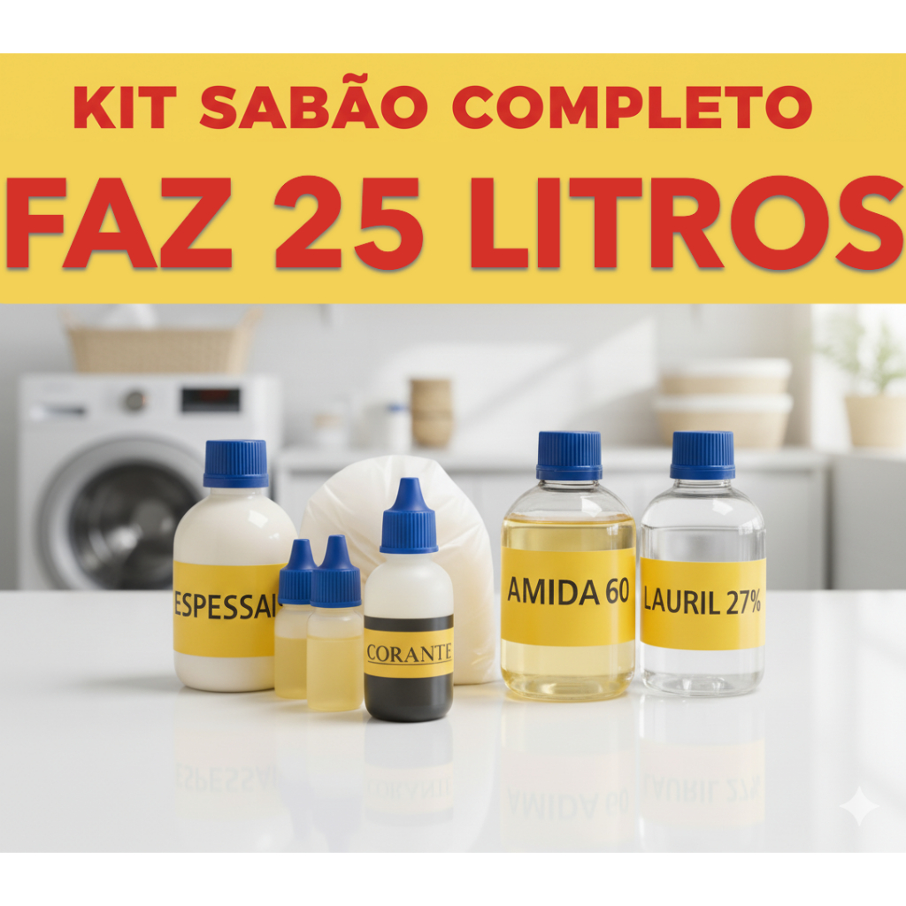 SABÃO LIQUIDO LAVA ROUPAS FAZ 25 LITROS | VÁRIAS FRAGRANCIAS em Oferta na Shopee