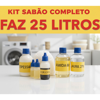 SABÃO LIQUIDO LAVA ROUPAS FAZ 25 LITROS | VÁRIAS FRAGRANCIAS em Oferta na Shopee
