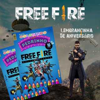 Livro de Colorir Free Fire | Lembrancinha de Aniversário Infantil Personalizado em Oferta na Shopee