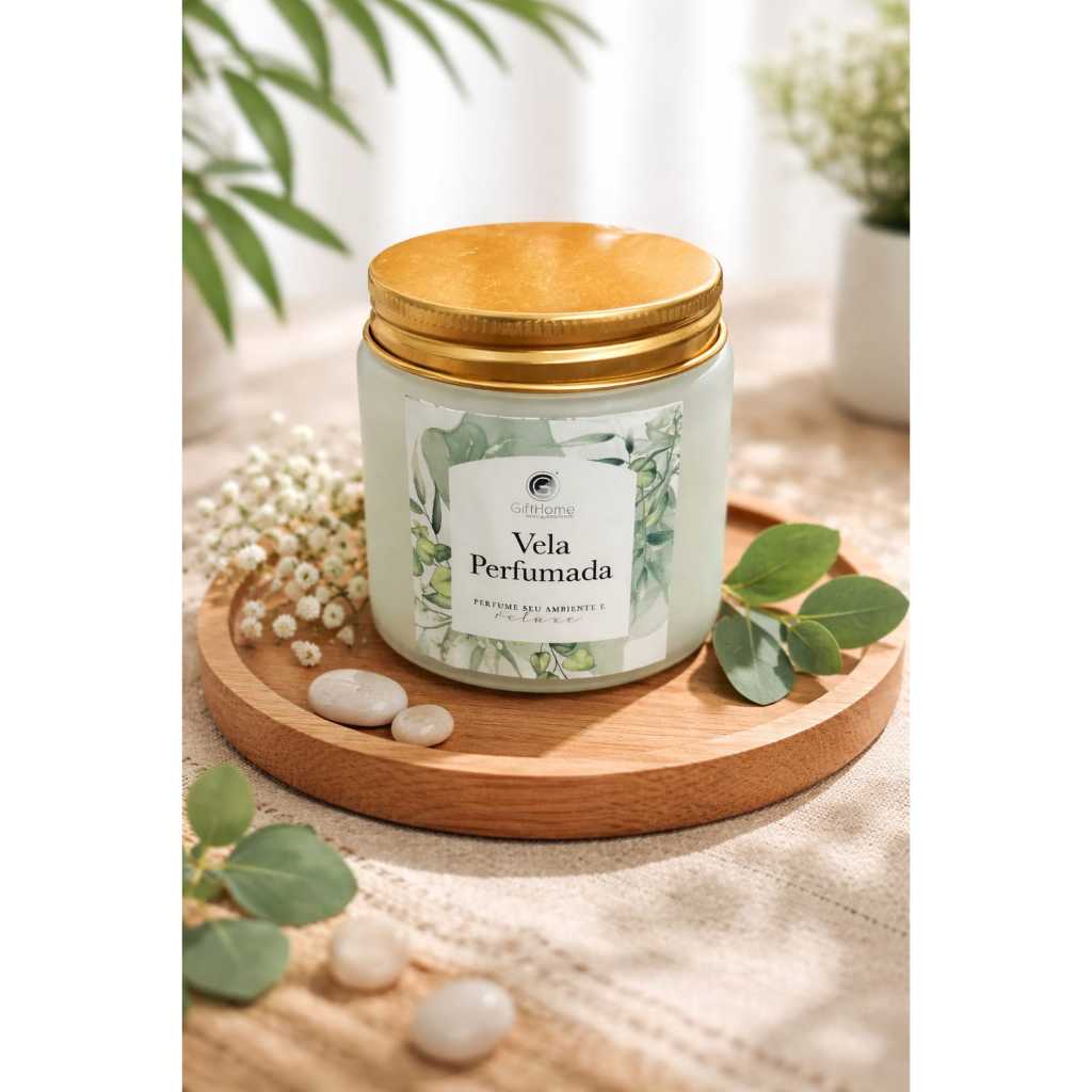 Vela Perfumada Âmbar & Patchouli – 194g | Aroma Sofisticado e Aconchegante em Oferta na Shopee
