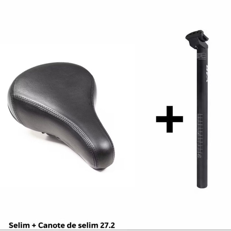Kit Selim E Canote 27.2 Selim Modelo DDK 243 e Canote Com Carrinho Bicicleta Bike Freeride MTB em Oferta na Shopee