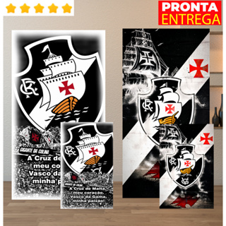 Toalha de Banho Praia e Rosto/Mão Vasco Piscina Felpa Estampada em Oferta na Shopee