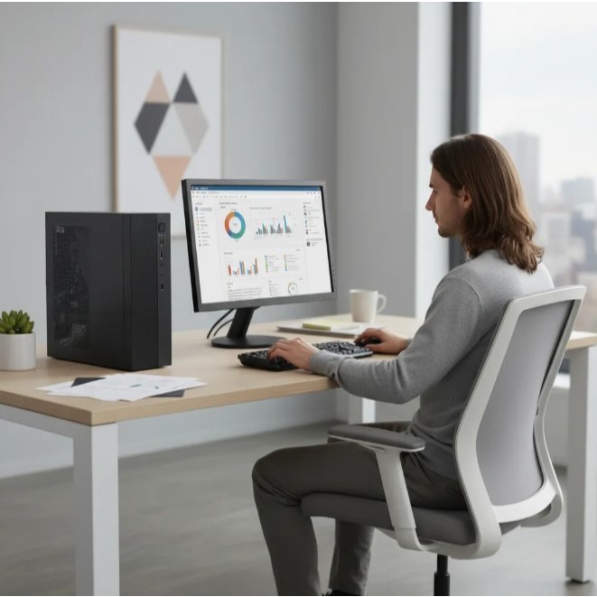 Mini Cpu Total Info Completo Intel Core I5 - 16gb De Ram - 240gb - Monitor 19 - Teclado E Mouse