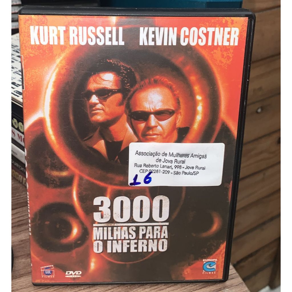 DVD  3000 milhas para o inferno F183