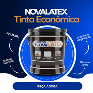 Tinta de Parede Acrilica Novalatex Economica Sem Cheiro Antimofo 18KG Alta Cobertura Rendi Muito em Oferta na Shopee