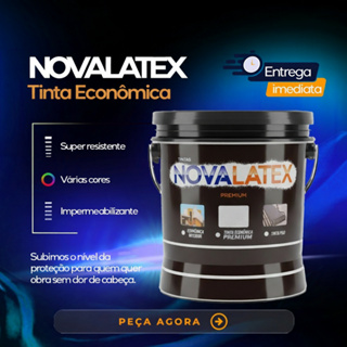 Tinta Acrilica Sem Cheiro Antimofo Novalatex Economica De Alto Rendimento Diversas Cores Luxo em Oferta na Shopee