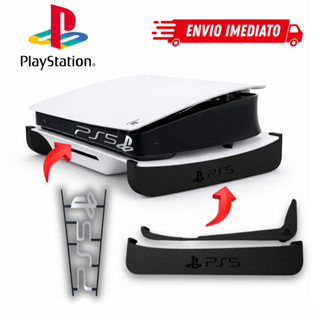Suporte horizontal para PS5 Slim c/ Disco + Placa Logo em Oferta na Shopee