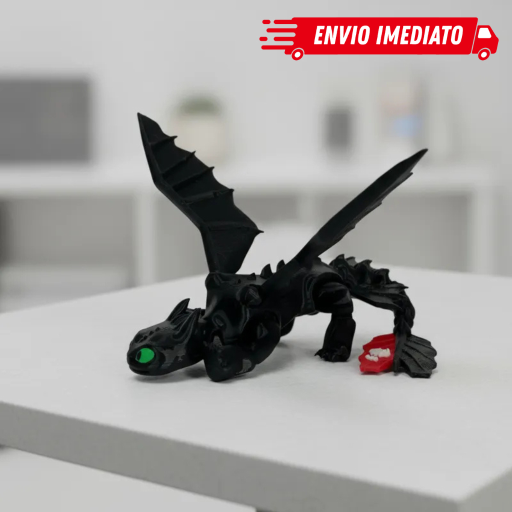 Dragão Banguela Furia da Noite Articulado /Como treinar se Dragão em Oferta na Shopee