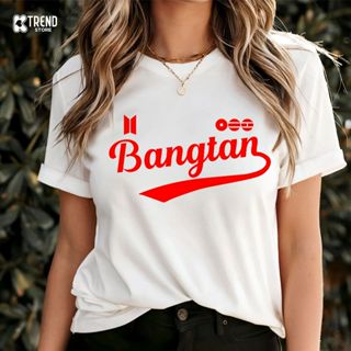 Camiseta Camisa Branca 100%Algodão Bangtan em Oferta na Shopee