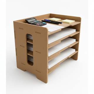 Organizador A4 Gaveteiro Suporte para Monitor com 4 Gavetas Escritorio Quarto Empresa Papel documento Folha de sulfite em Oferta na Shopee