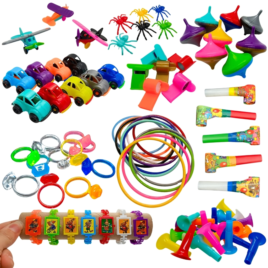 Kit Mini Brinquedo Sacolinha Surpresa Aniversário Festa Lembrancinha Unissex Dia das Crianças