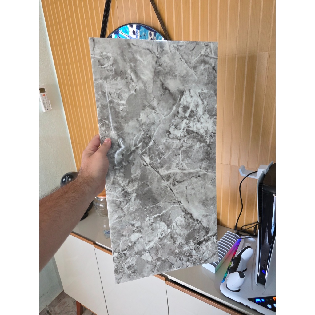 Kit até 20 Placa Mármore 3d Adesiva Porcelanato Parede 30x60cmx3mm Revestimento em Oferta na Shopee