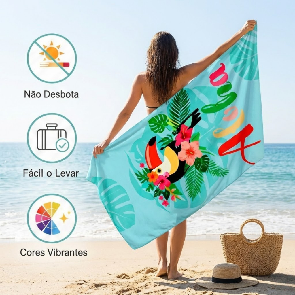 Toalha De Banho Praia Piscina Mar Verão Diversas Estampas em Oferta na Shopee