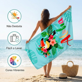 Toalha De Banho Praia Piscina Mar Verão Férias Diversas Estampas