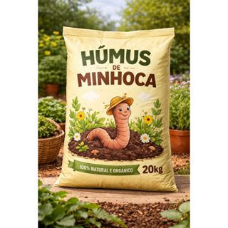 Húmus de Minhoca 2 Kg, 5Kg, 10Kg, 20Kg para Flores, Vasos, Hortas, Paisagismo e Jardinagem em Oferta na Shopee