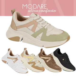 Tenis Feminino Modare Original Confort Chunky Ultra Leve Com Palmilha Soft em Oferta na Shopee