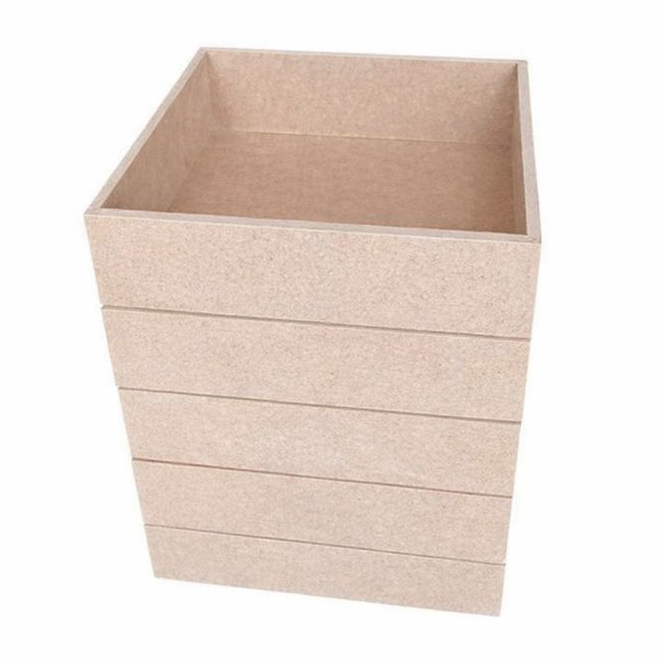 Kit 5 Caixa Cesta MDF 6mm 20x20x5 Café da Manhã Presente Namorados Pais Decoração