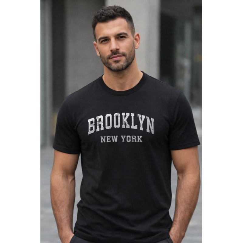 Camiseta Masculina Dry Fit Brooklyn New York Camisa Academia Musculação Corrida Treino em Oferta na Shopee