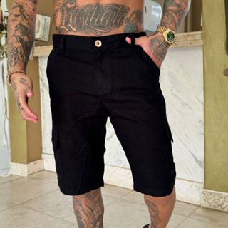 Bermuda Cargo 100 % Algodão com Conforto Garantido e Estilo em Oferta na Shopee