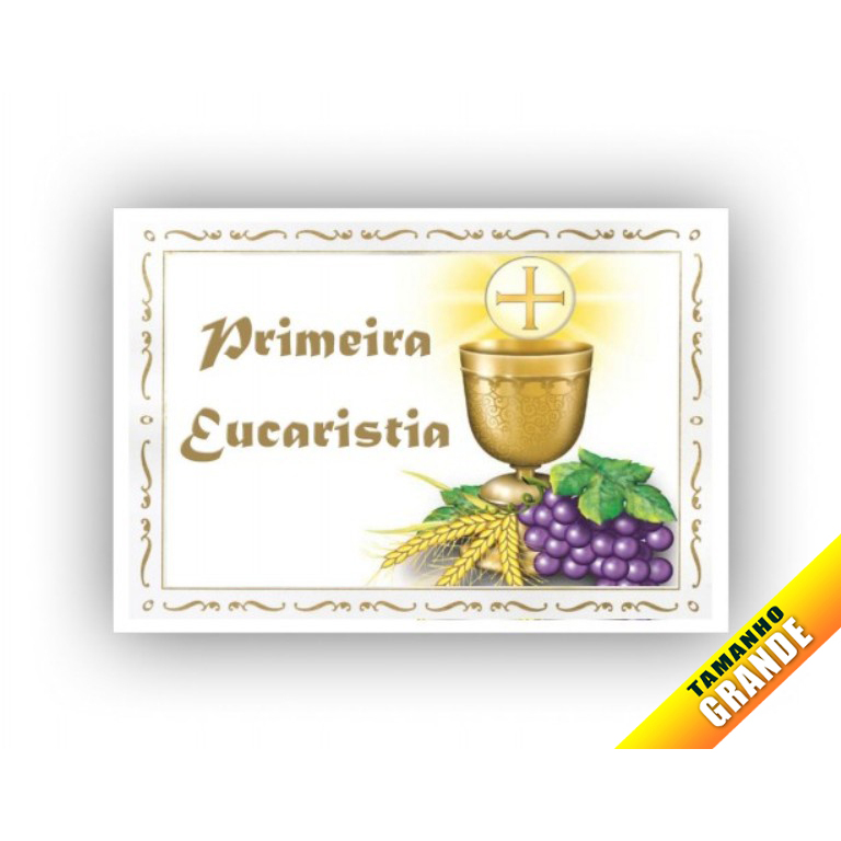 Papel Arroz Primeira Comunhão Eucaristia para Bolo grande 30x40cm de 7kg