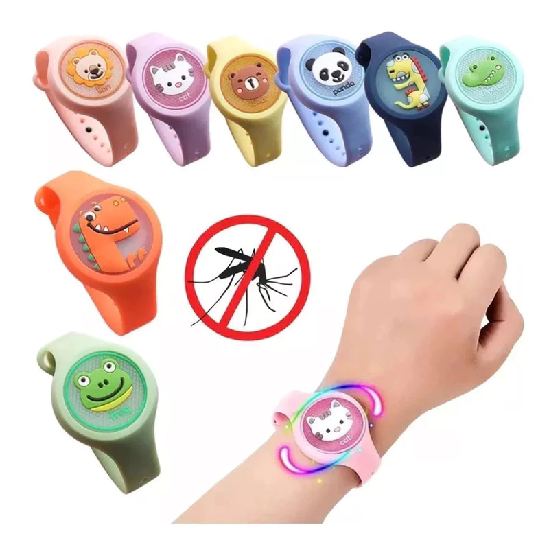 KIT COM 10 OU 20 PULSEIRAS REPELENTES MOSQUITO PERNILONGO LED