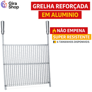 Grelha para Churrasco Reforçada de Alumínio | Para Churrasqueira | Todas as Medidas | Resistente em Oferta na Shopee