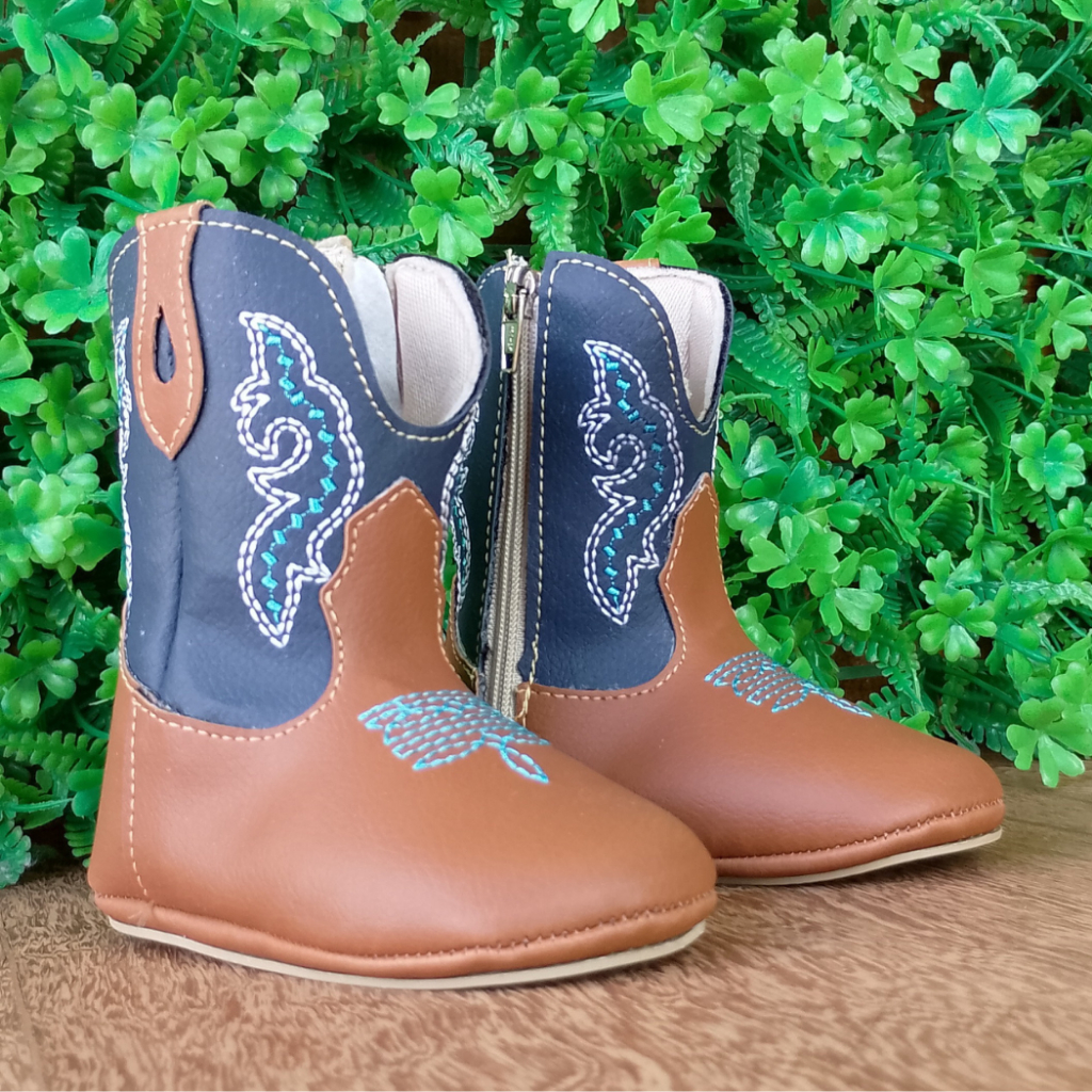 Bota Texana Bebê Country Boiadeiro Bordada Menino