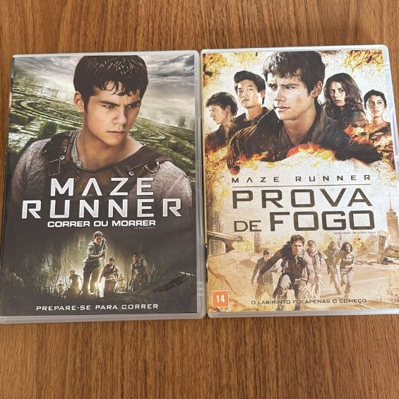 Kit DVD Maze Runner Correr ou Morrer e Prova de Fogo